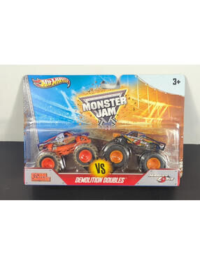 Hot Wheels Monster Jam Demolition Doubles Storm Damage vs Hurricane Force Mattel